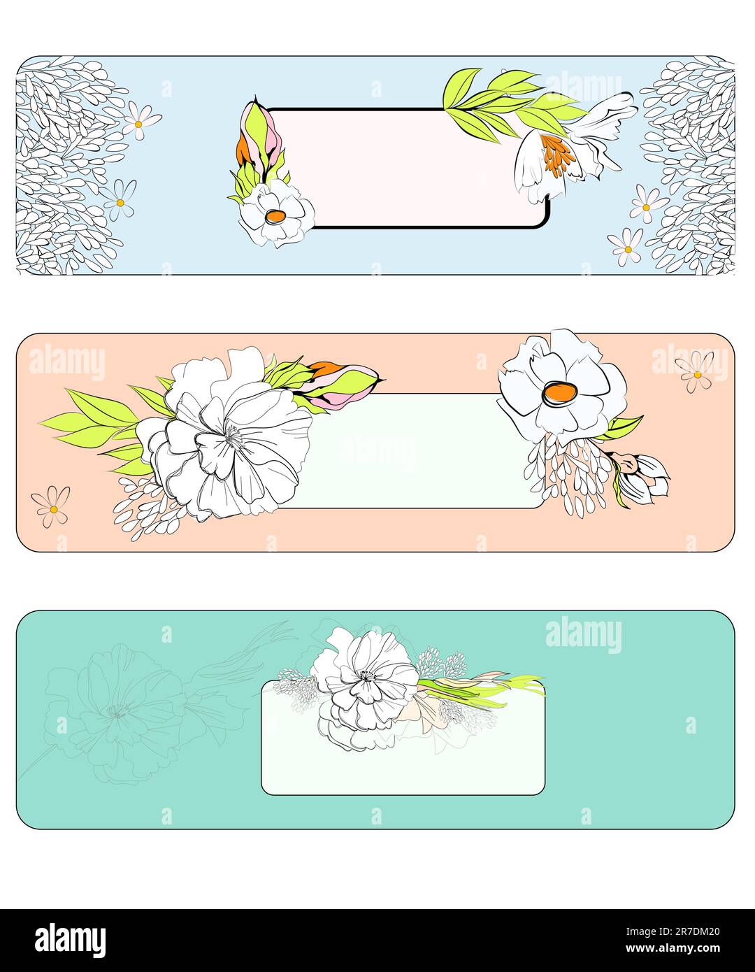 Dekorative Vorlage für Bannerdesign Stock Vektor