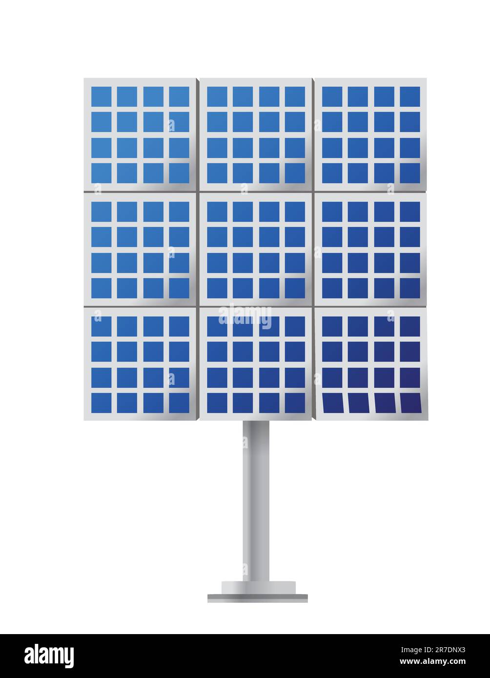 Solar-Panel Illustration Design über einen weißen Hintergrund Stock Vektor