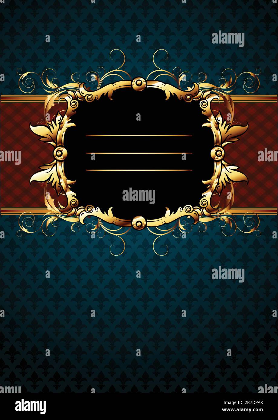 Kunstvoller Rahmen. Diese Abbildung kann als Designerarbeit nützlich sein Stock Vektor