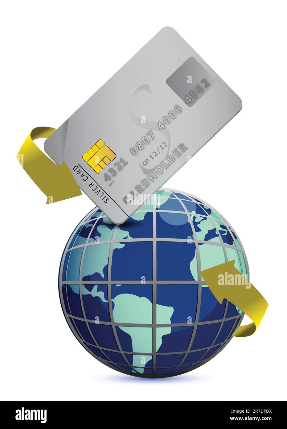 Gold VIP Backstage Pass mit Barcode, isoliert auf weißem Hintergrund. Stock Vektor