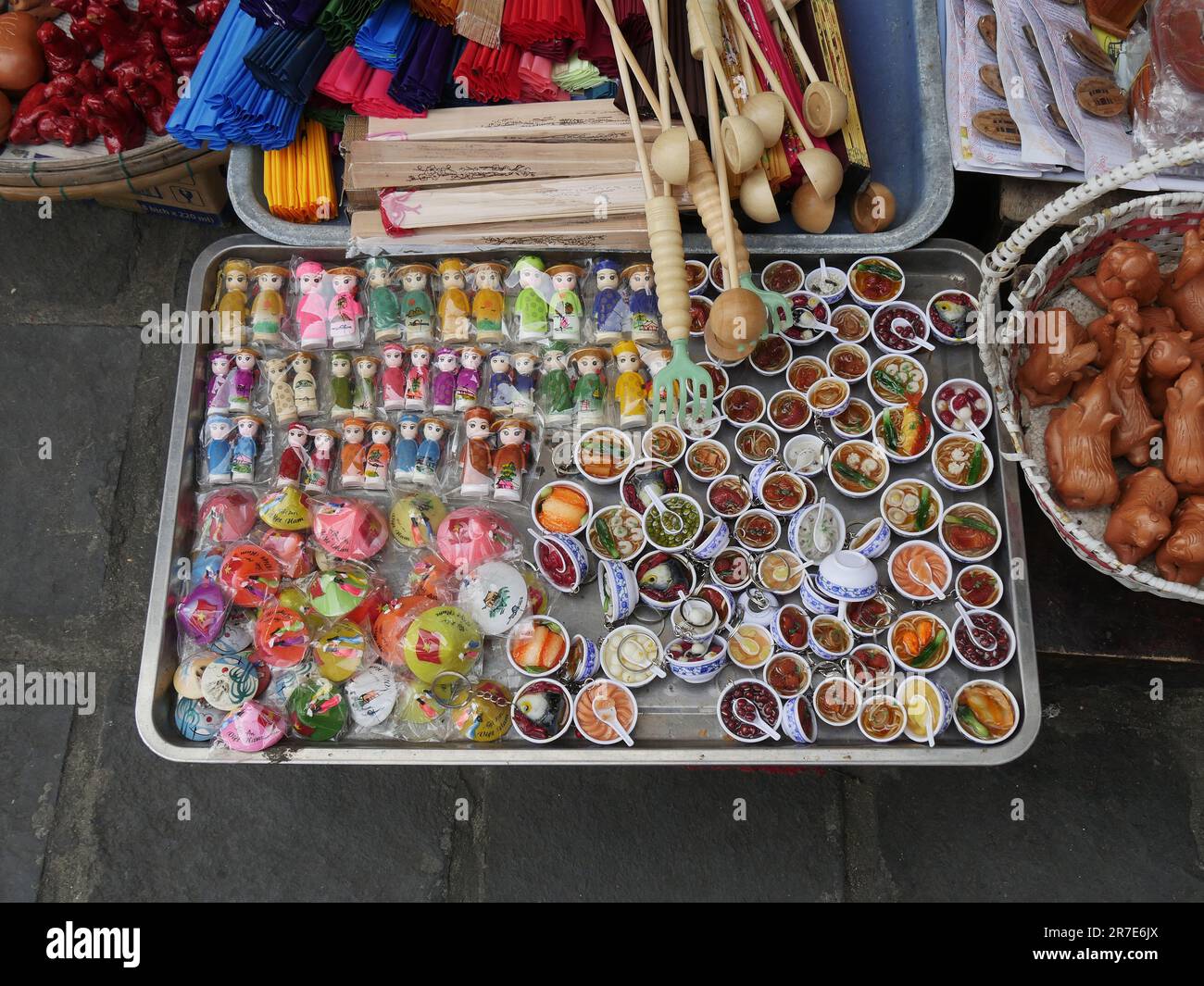 Vietnam, Provinz Quang Nam, Hoi an City, Altstadt, die zum Weltkulturerbe der UNESCO gehört, Magnete Stockfoto