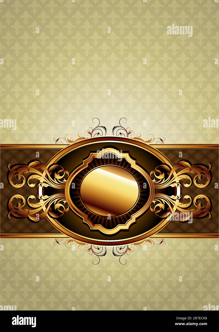 Kunstvoller Rahmen. Diese Abbildung kann als Designerarbeit nützlich sein Stock Vektor