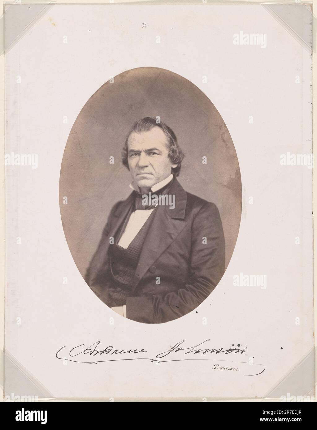 Andrew Johnson c. 1859 Stockfoto