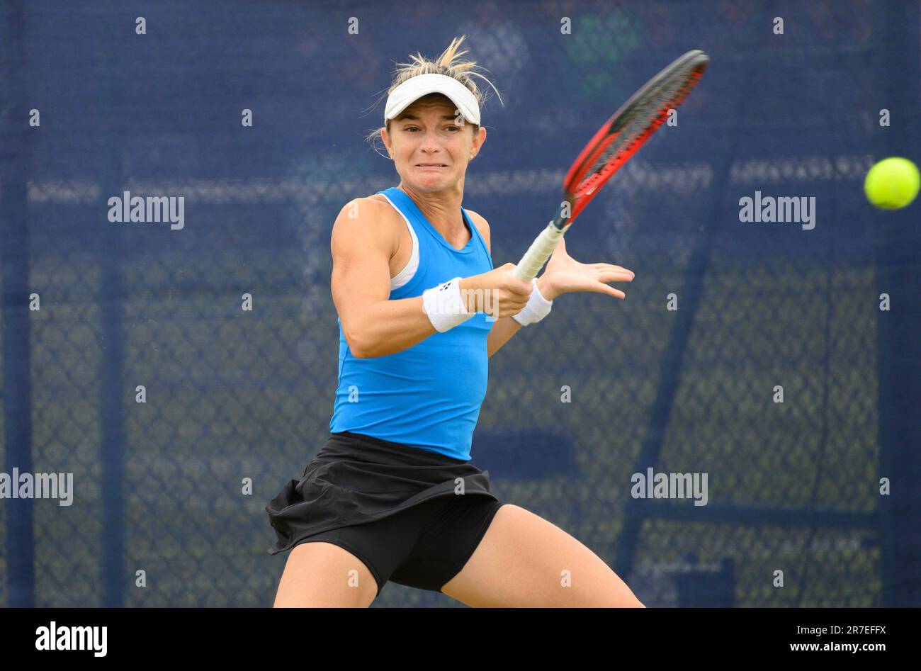 Marcela Zacarias (Mexiko) spielt in der ersten Runde bei der Surbiton Trophy, London, 6. Juni 2023. Stockfoto