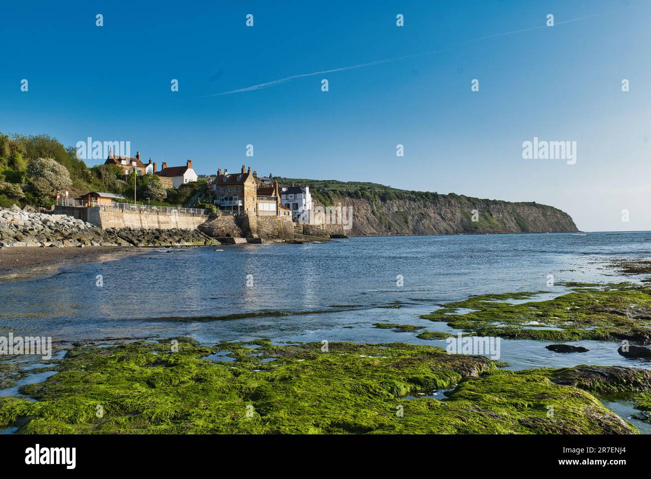 Robin Hood's Bay und Ness Point Stockfoto