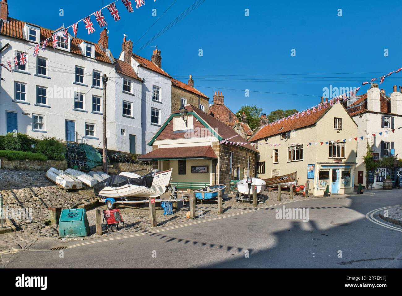 Das Dock, Robin Hood's Bay Stockfoto