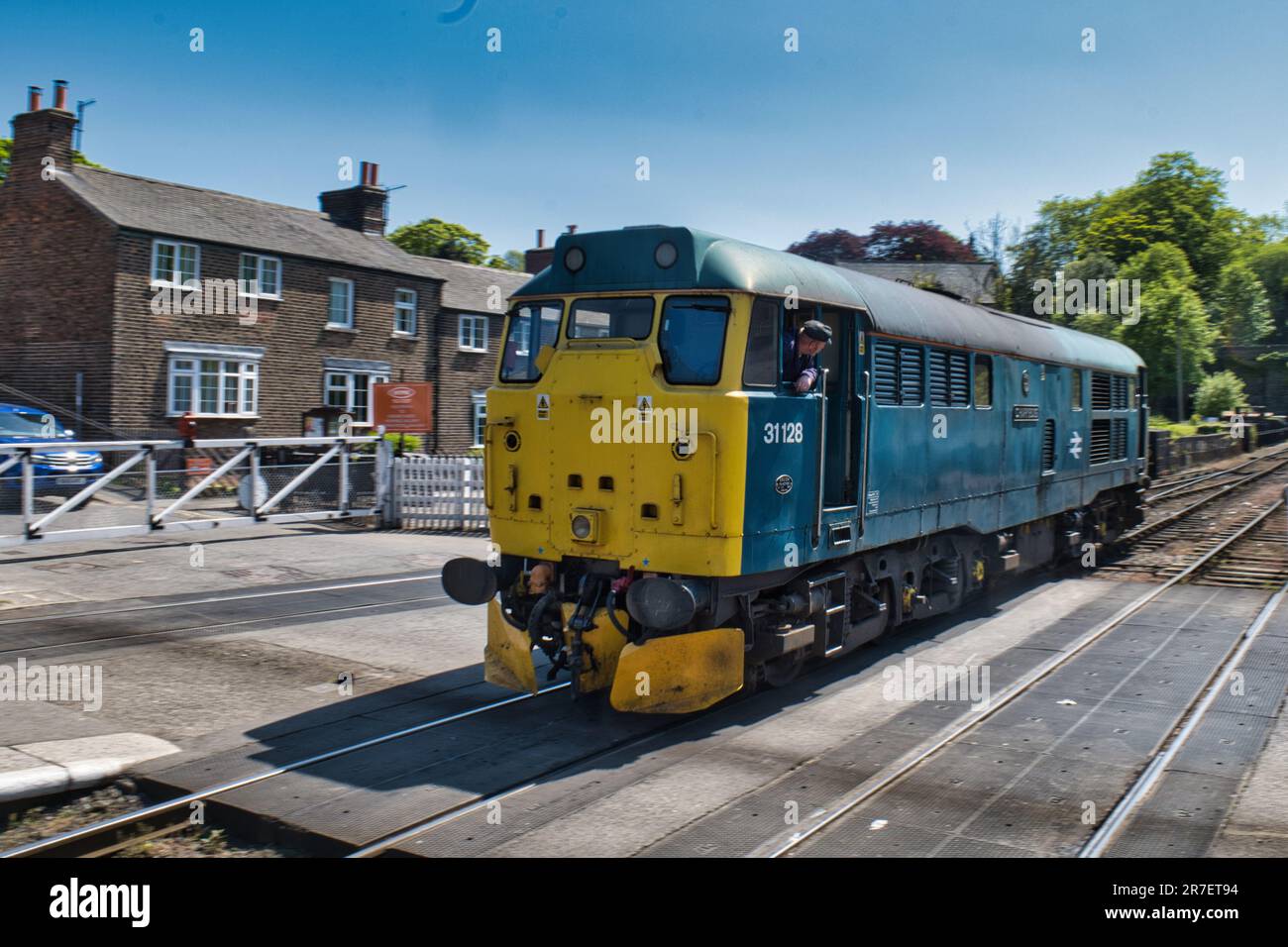 31128 – BR Klasse 31 Diesel Charybdis in Grosmont Stockfoto