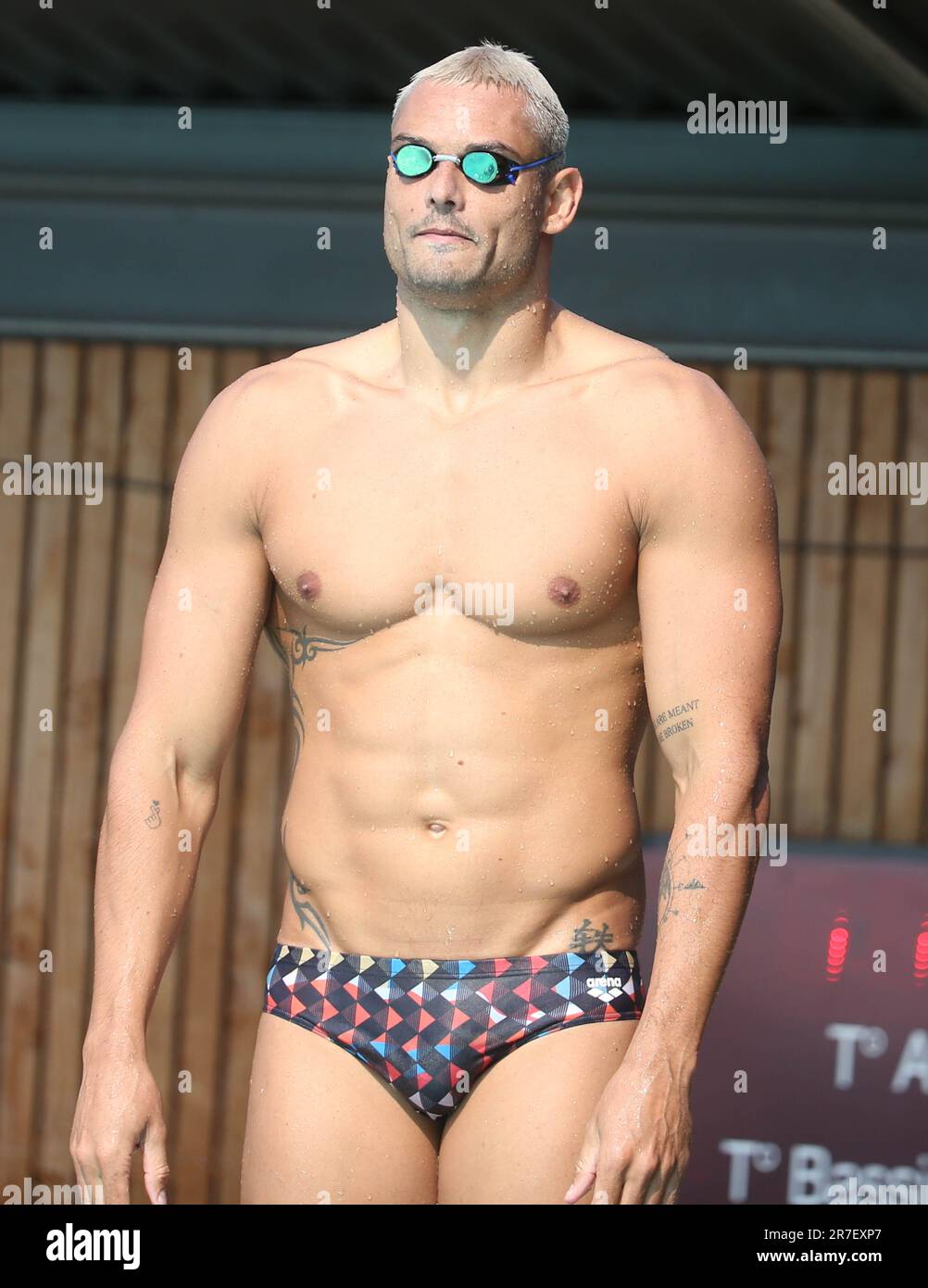Florent Manaudou während der französischen Elite-Schwimmmeisterschaft am 15. Juni 2023 in Rennes, Frankreich - Foto Laurent Lairys / PANORAMA Stockfoto