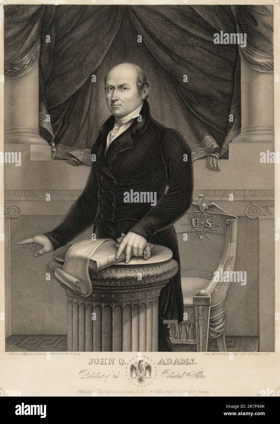 John Quincy Adams 1826 Stockfoto