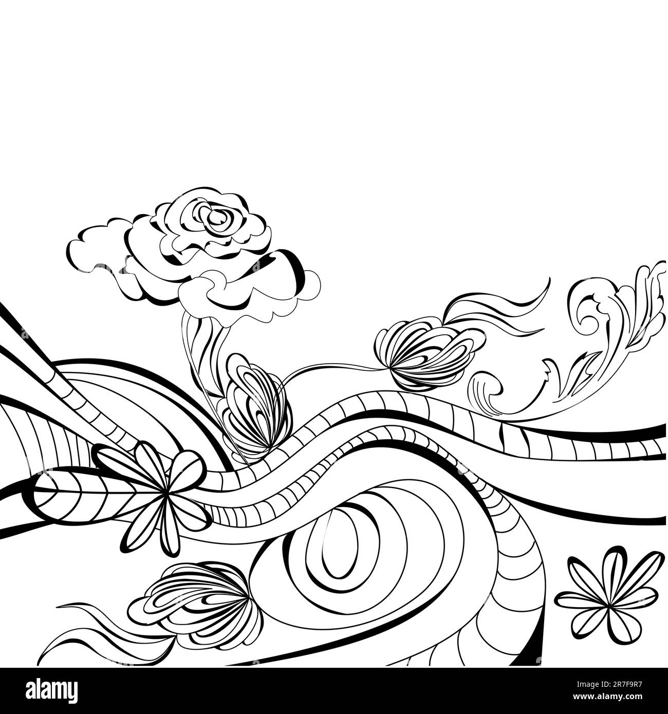 Hintergrund mit dekorativem Ordner Stock Vektor