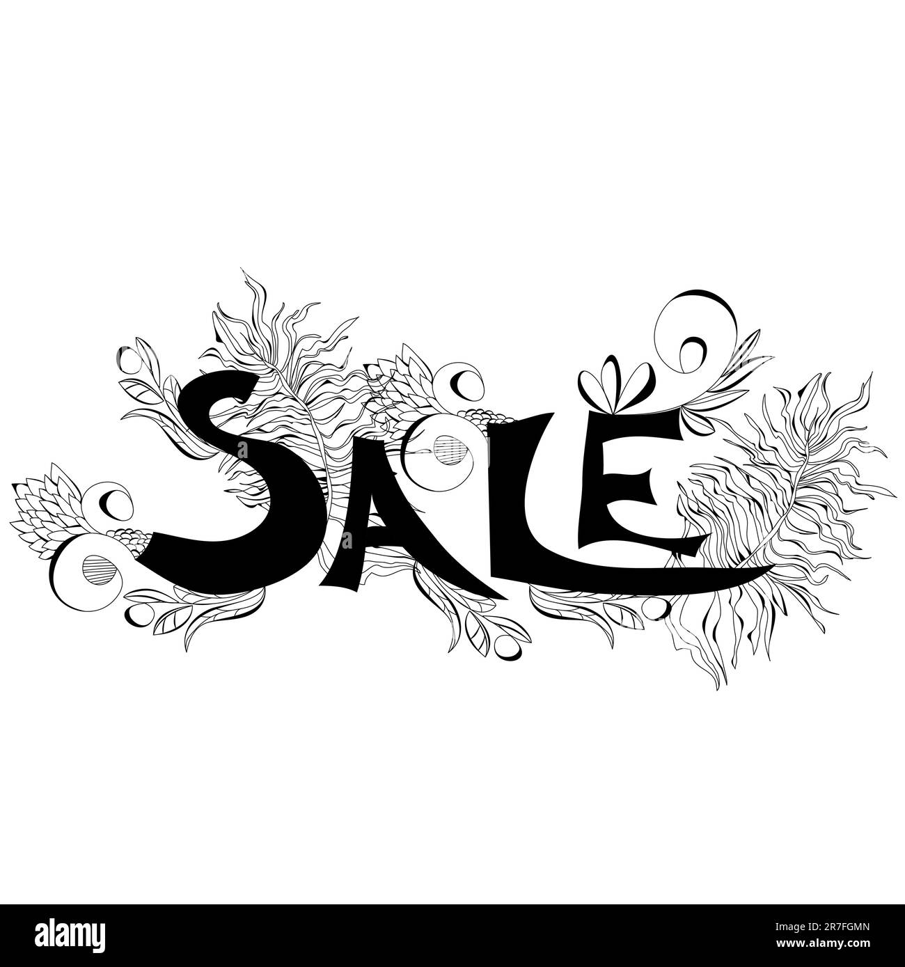 Inschrift Verkauf Stock Vektor