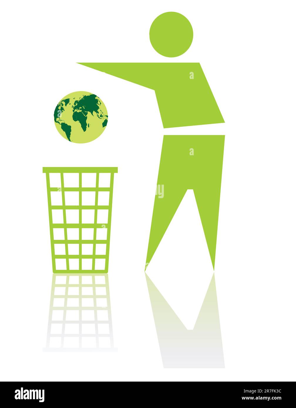 Recyceln Sie die Welt Stock Vektor