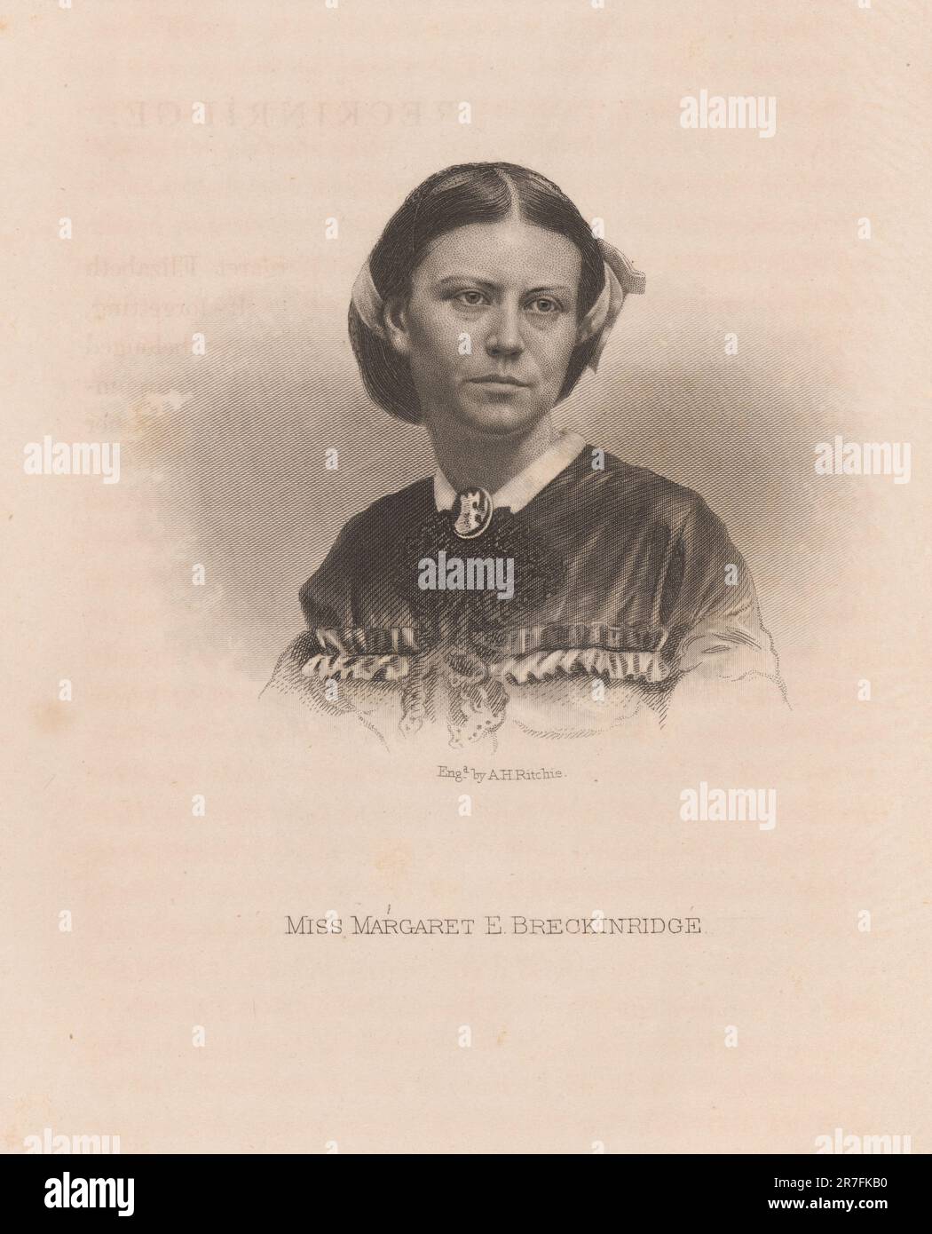 Margaret E. Breckinridge c. 1867 Stockfoto