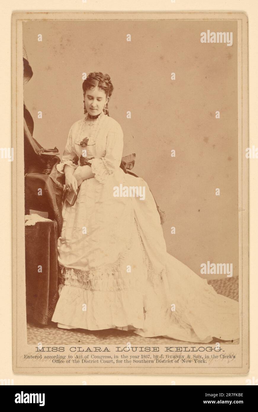Clara Louise Kellogg 1867 Stockfoto