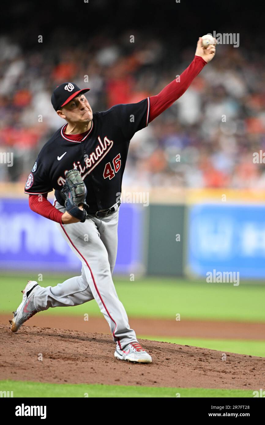 Die Washington Nationals, die den Pitcher starten Patrick Corbin (46) wirft im zweiten Inning während des MLB-Spiels zwischen der Washington Nation Stockfoto