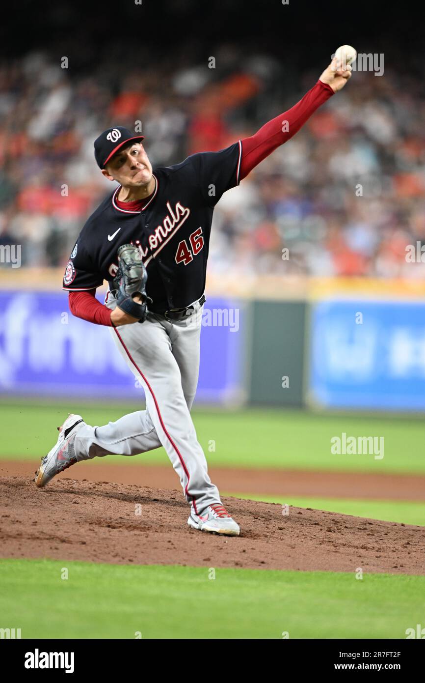 Die Washington Nationals, die den Pitcher starten Patrick Corbin (46) wirft im zweiten Inning während des MLB-Spiels zwischen der Washington Nation Stockfoto