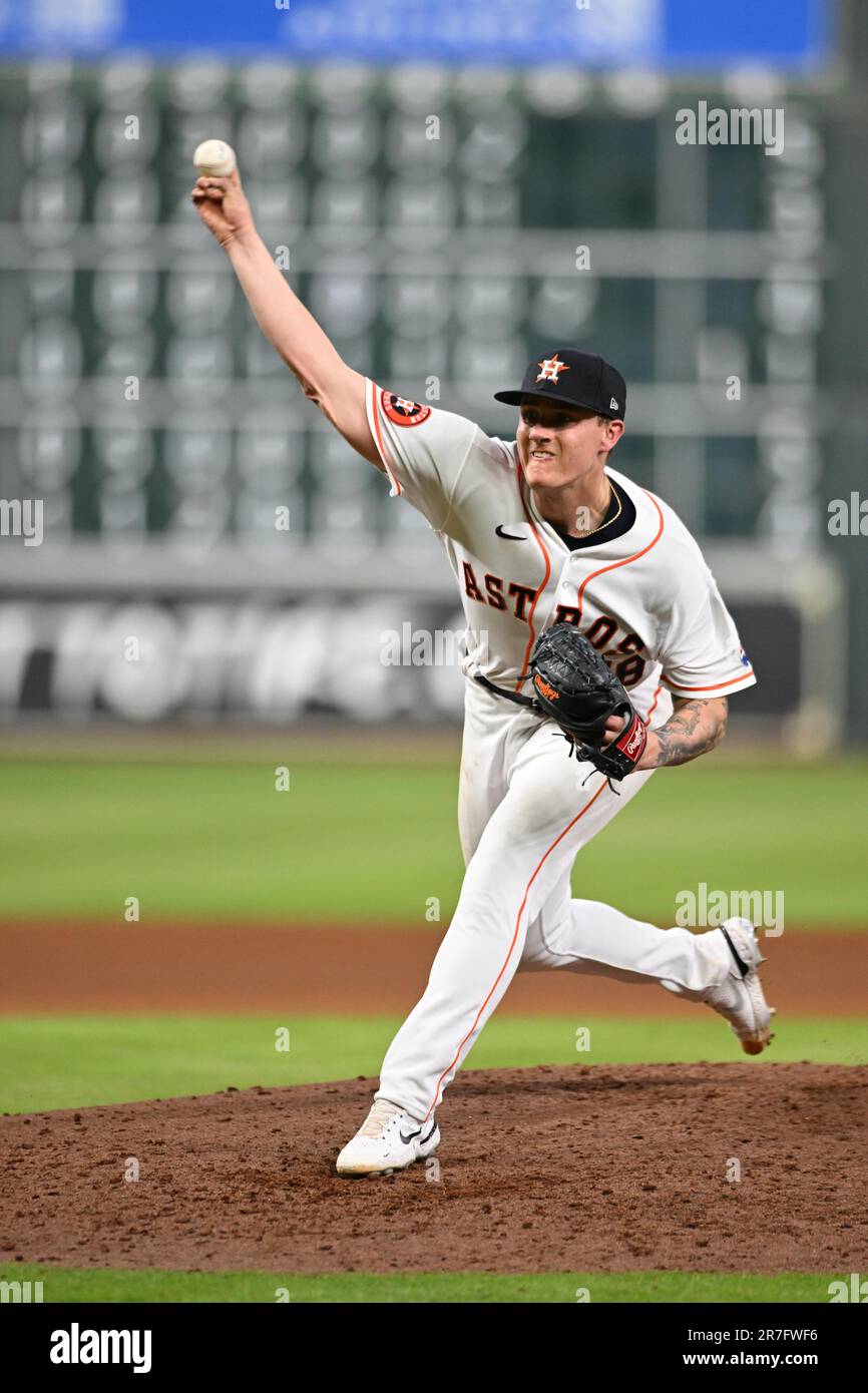 Houston Astros startet Pitcher Hunter Brown (58) an der Spitze des siebten Inning während des MLB-Spiels zwischen den Washington Nationals und den Housto Stockfoto