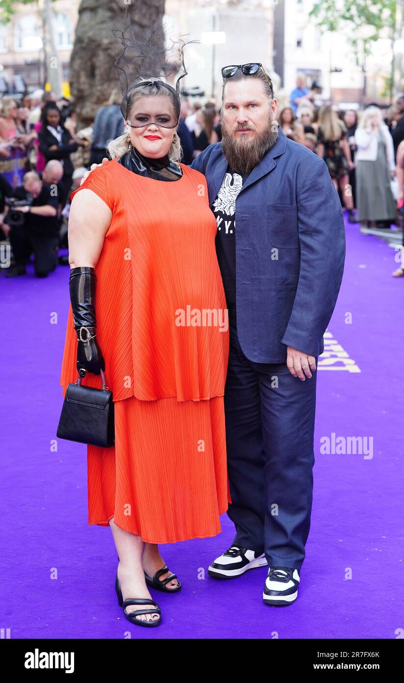 Jayde Adams und Marc Wootton besuchen die Premiere der besten Tage am Odeon Leicester Square im Zentrum von London. Foto: Donnerstag, 15. Juni 2023. Stockfoto