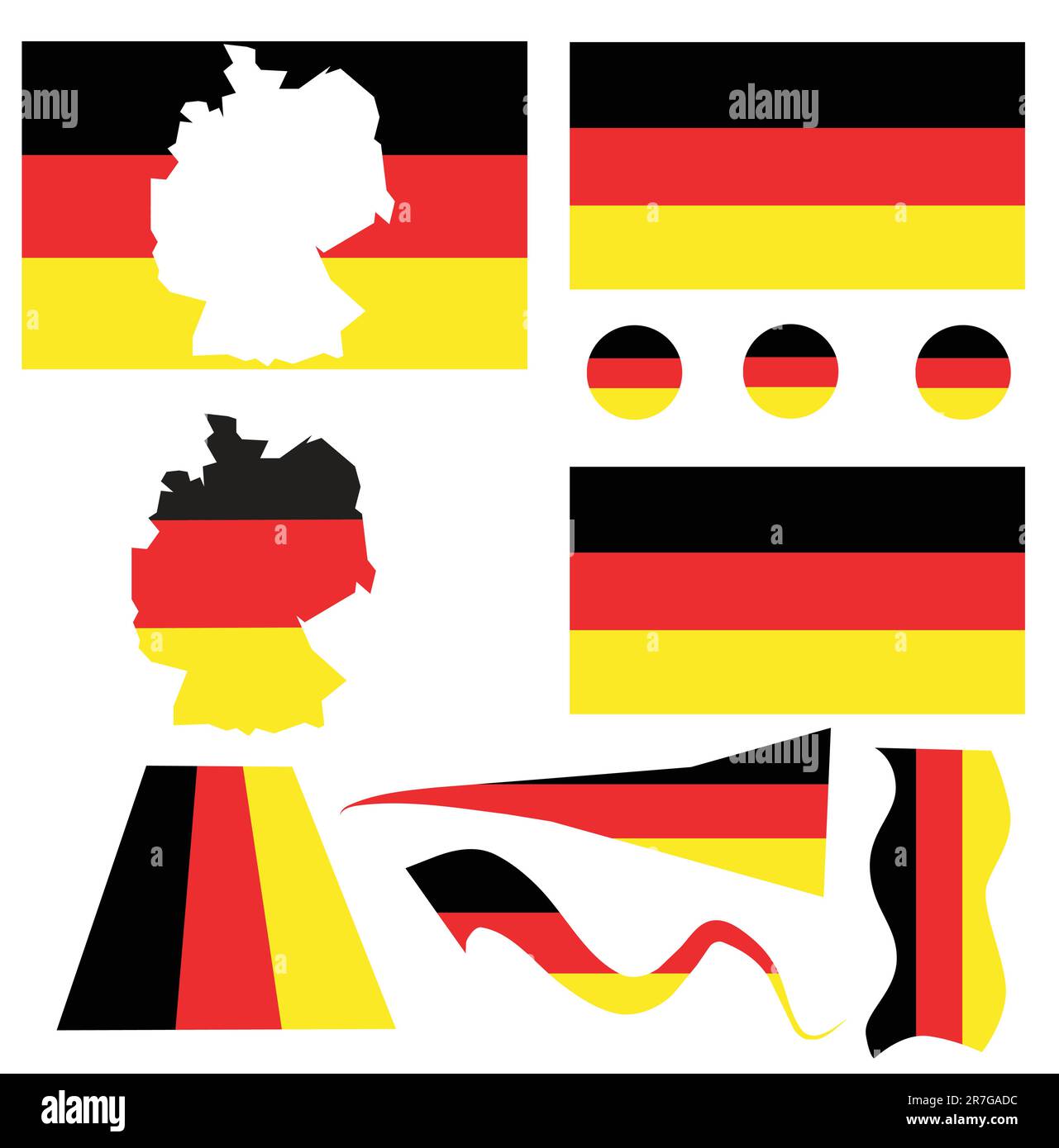 Flagge von Deutschland Stock Vektor