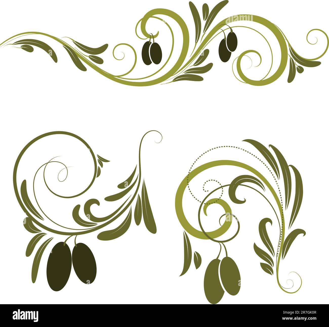 Olive-Design Stock Vektor