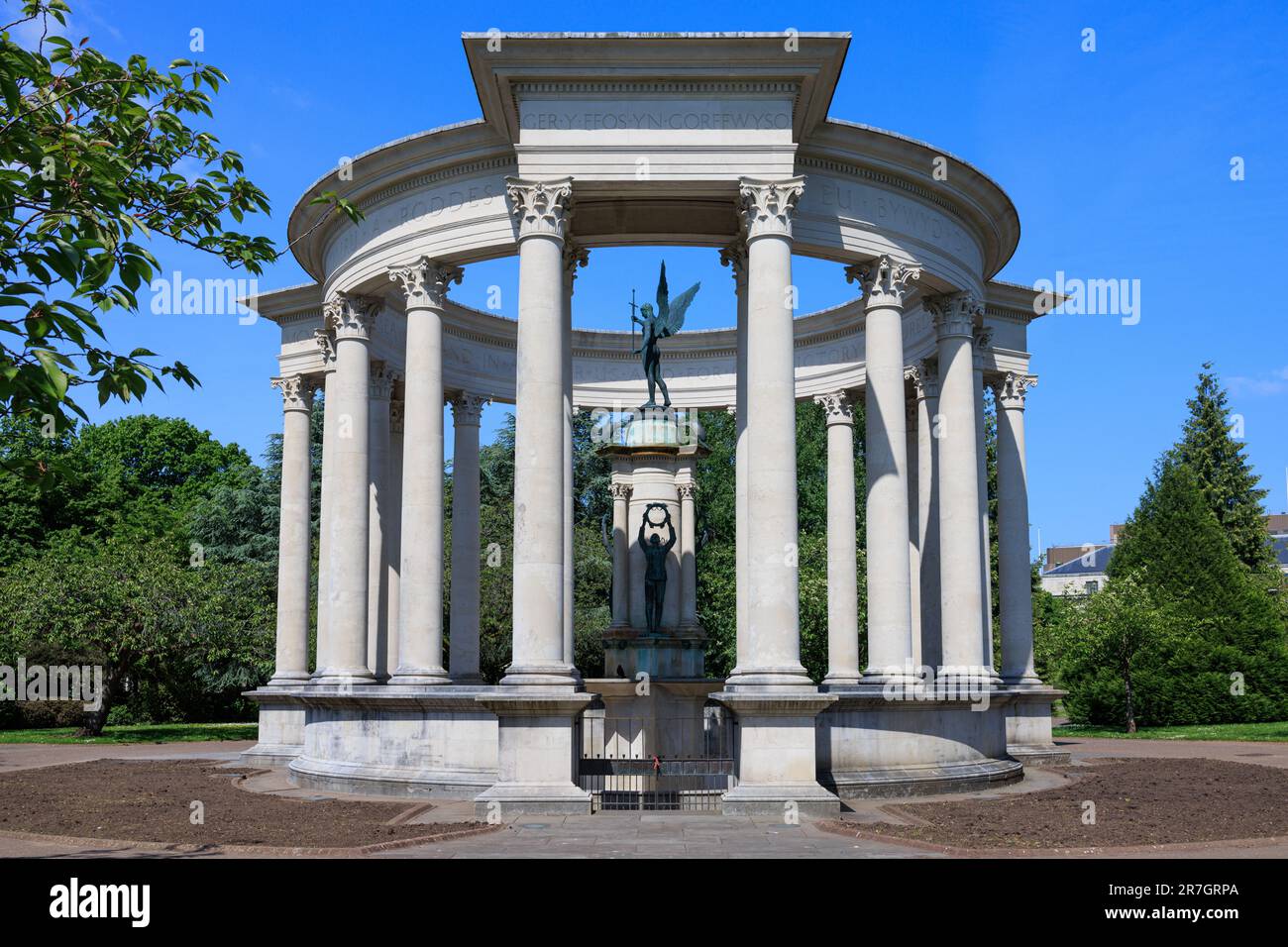 Die Welsh National War Memorial in Alexandra Gärten, cathays Park, Cardiff. Stockfoto