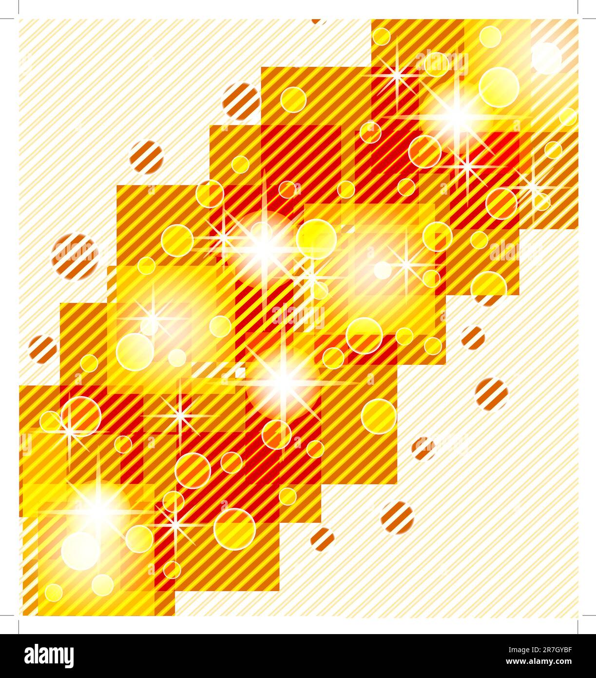 vektordarstellung eines abstrakten orangen Hintergrunds. eps10 Stock Vektor