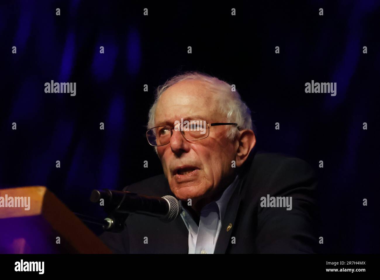 Senatorin Bernie Sanders sprach bei einer Wahlkampagne zur Wahl von