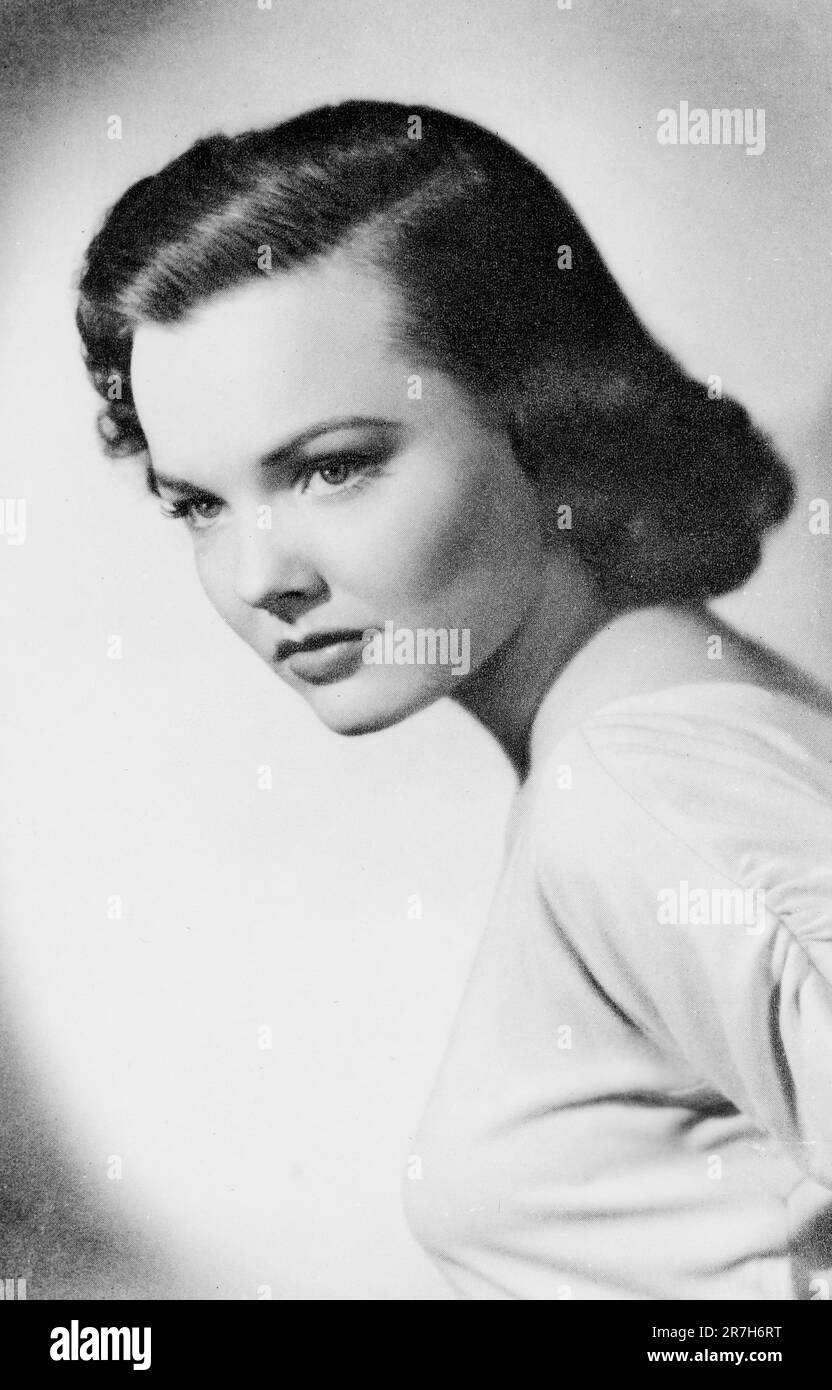 Wanda Hendrix (1928-1981), amerikanische Schauspielerin, Head and Shoulders Publicity Portrait, Unidentified Artist, 1947 Stockfoto
