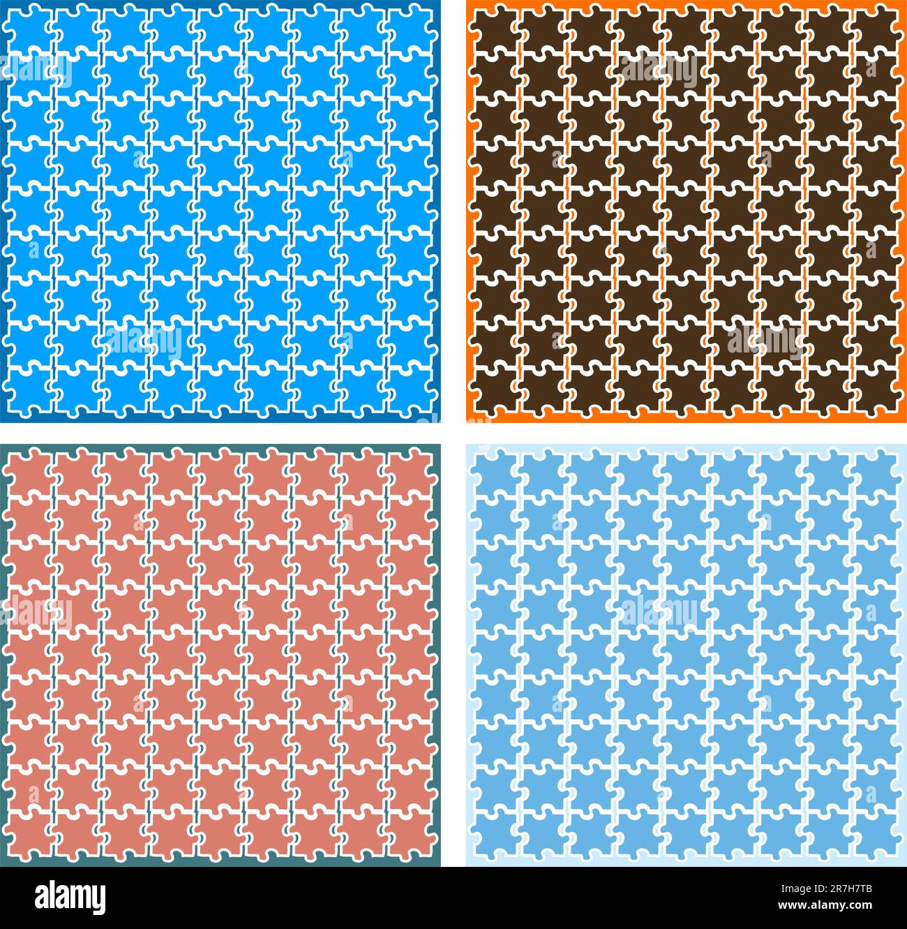 Hintergründe von Vektorrätseln, Tapeten, Muster Stock Vektor