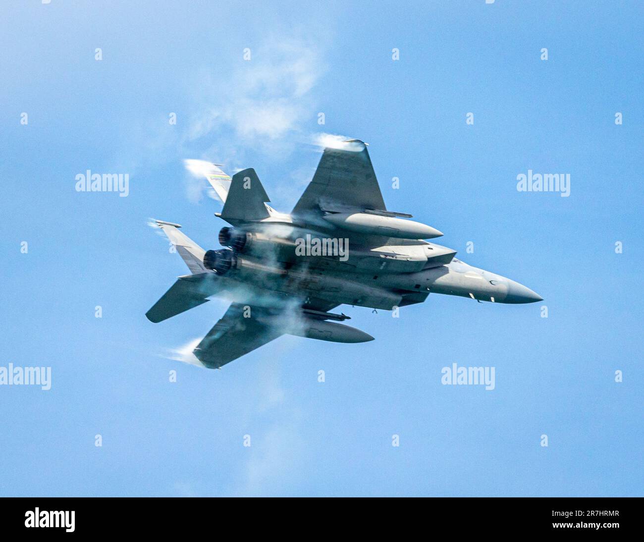 Der unglaubliche Adler bringt den Dampf. Stockfoto