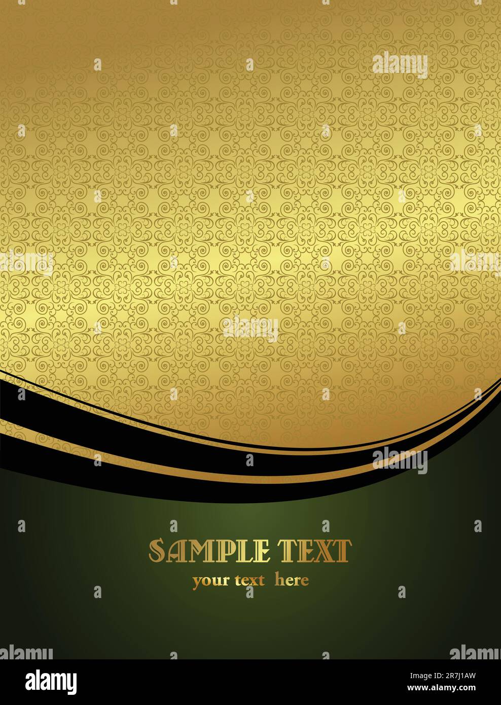 Vektor-schöne Luxus-Karte oder Einladung Stock Vektor