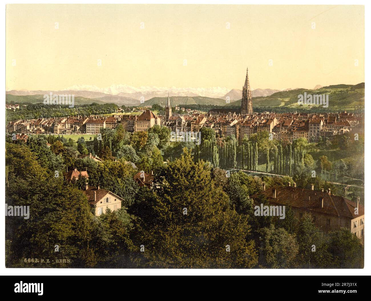 Die Alpen, Bern, Schweiz 1890. Stockfoto
