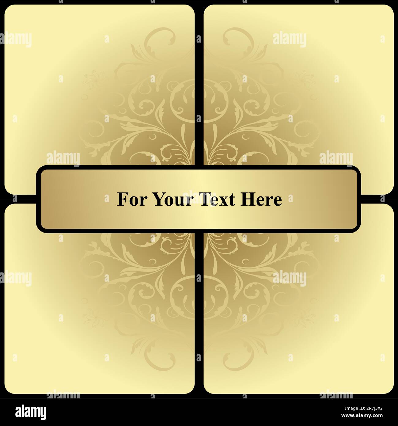 Illustration Blumenhintergrund für Designkarte - Vektor Stock Vektor