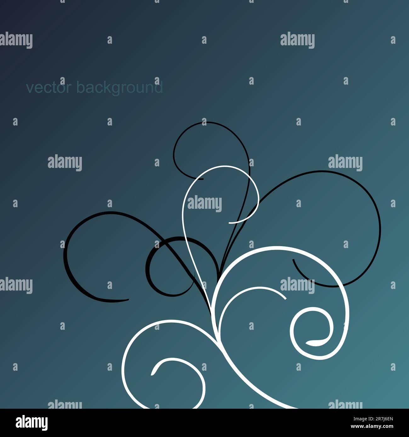 Hintergrund für abstrakte Blumen mit Platz für Ihren Text. Vektor Stock Vektor