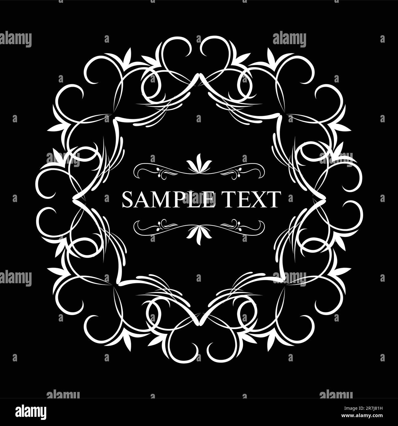 Vektordarstellung wunderschöner Luxusvintage Stock Vektor