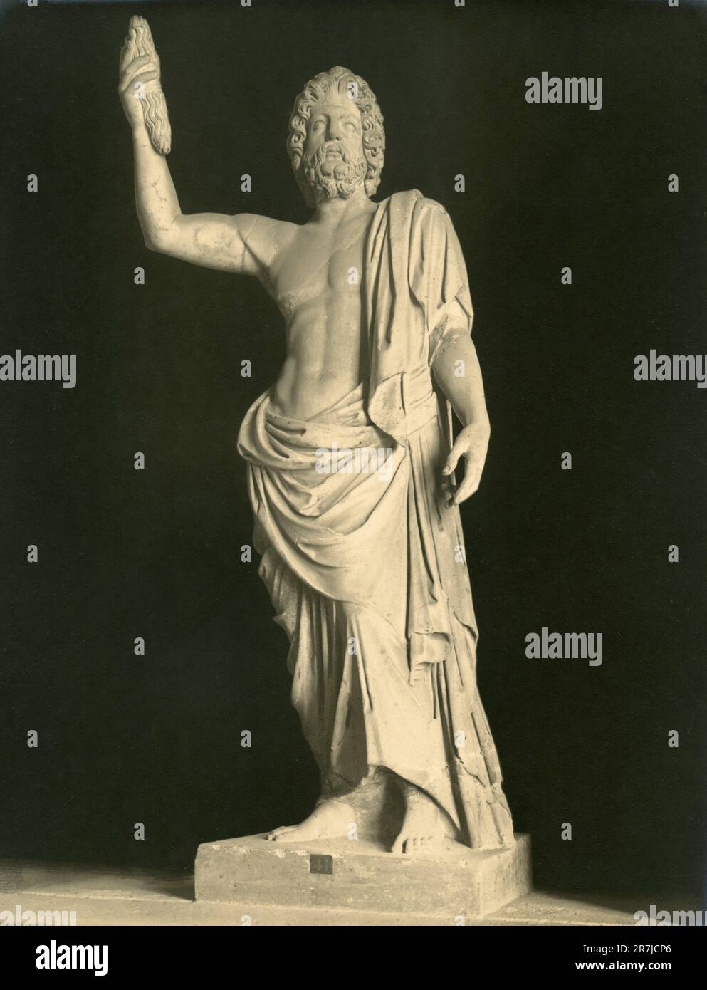 Alte Marmorstatue des römischen Gottes Jupiter, Kapitolinisches Museum, Italien 1900er Stockfoto