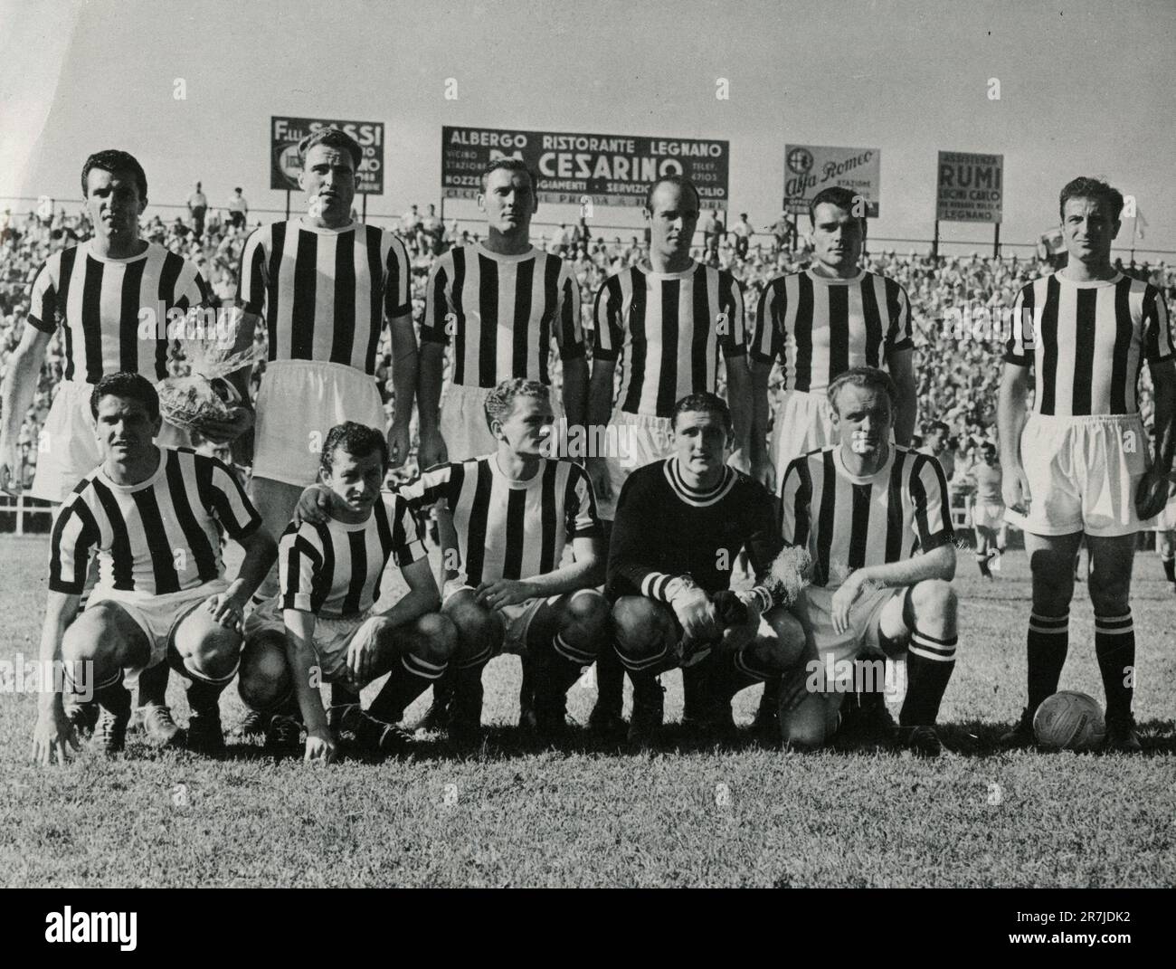 Das Juventus Footballteam, Turin, Italien 1951 Stockfoto