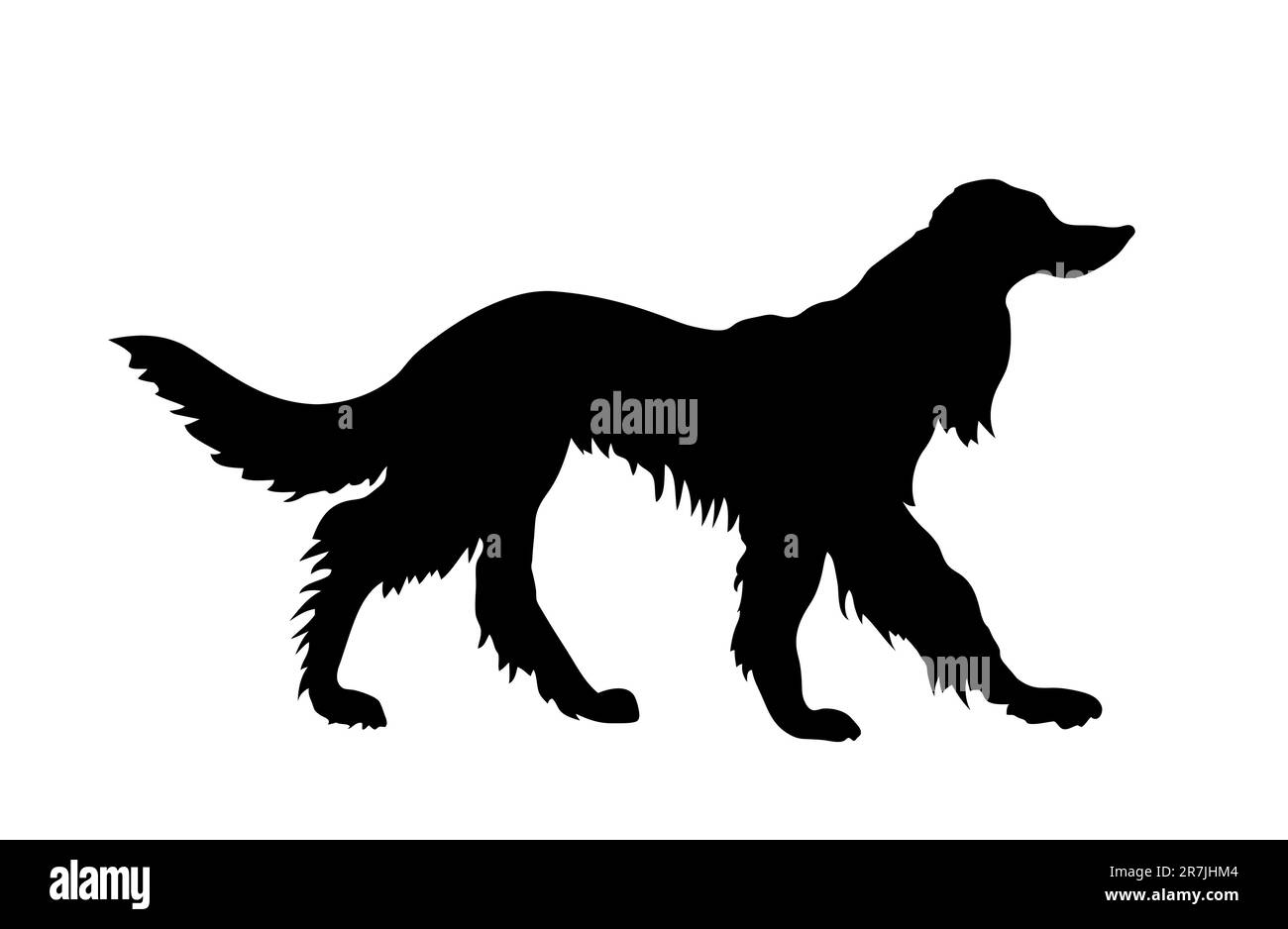 Vector Silhouette Zeiger auf weißem Hintergrund Stock Vektor