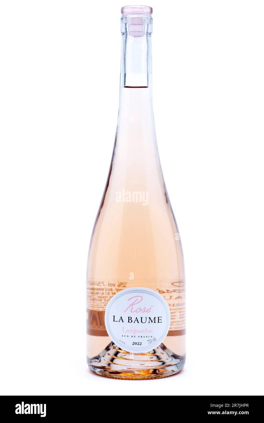 75cl Flasche La Baume Languedoc Rose Stockfoto