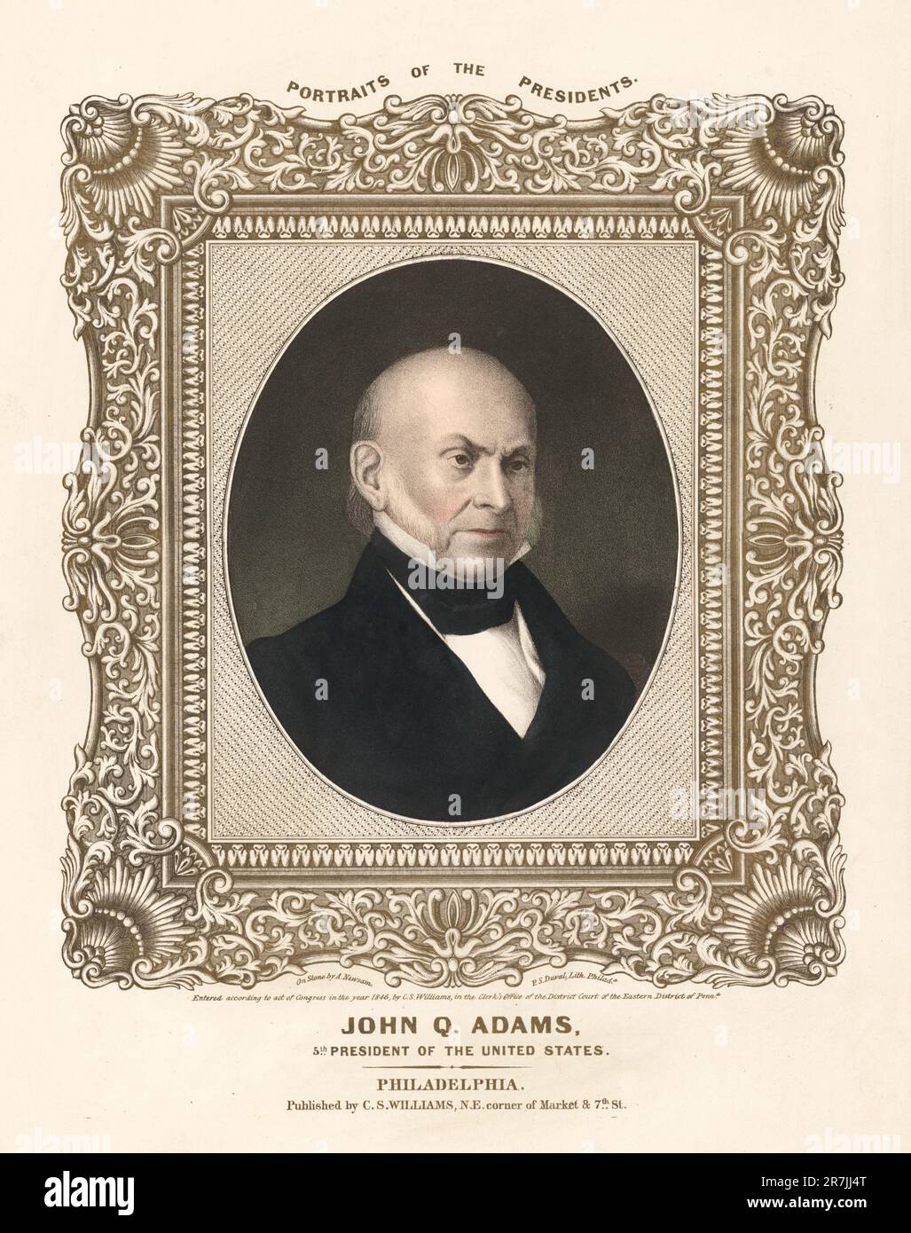 John Quincy Adams 1846 Stockfoto
