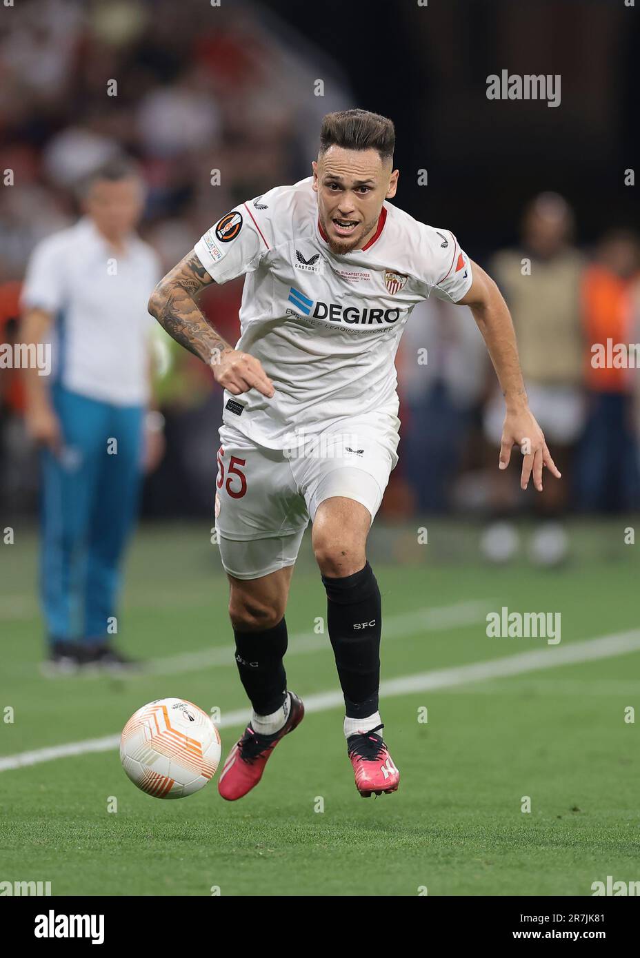 Budapest, Ungarn, 31. Mai 2023. Lucas Ocampos von Sevilla während des Spiels der UEFA Europa League in der Puskas Arena, Budapest. Der Bildausdruck sollte lauten: Jonathan Moscrop/Sportimage Stockfoto