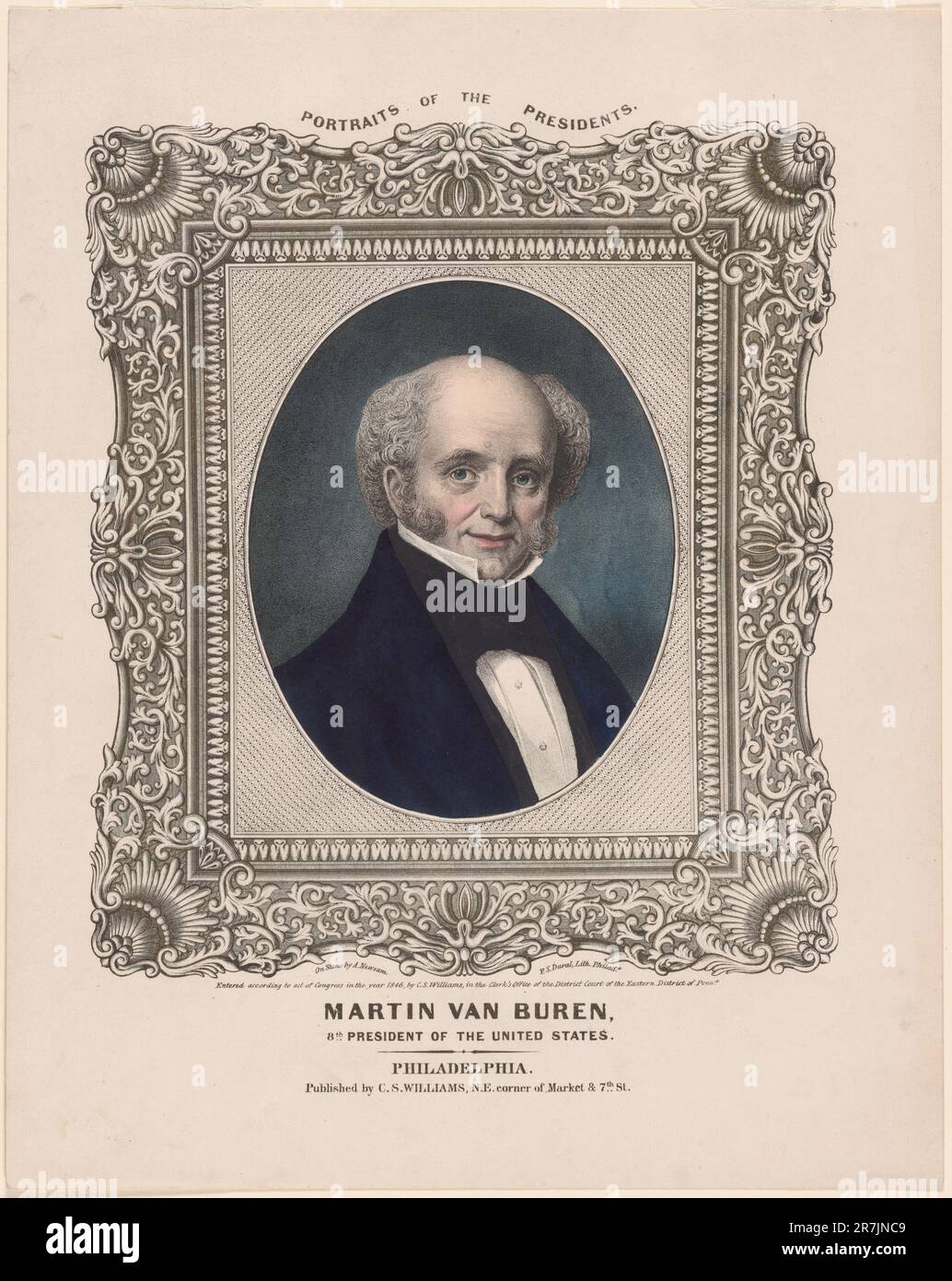 Martin Van Buren 1846 Stockfoto