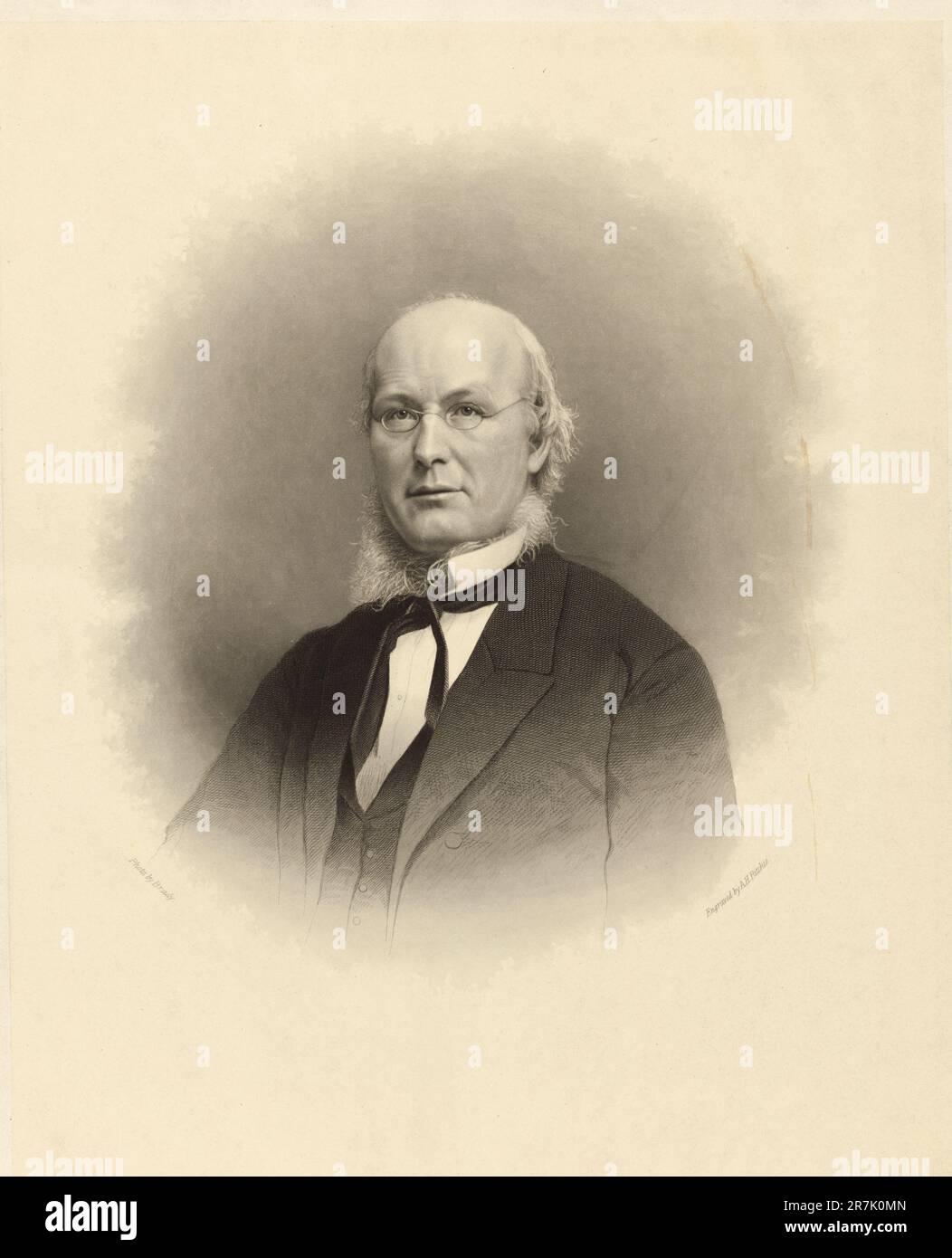 Horace Greeley 1864 Stockfoto