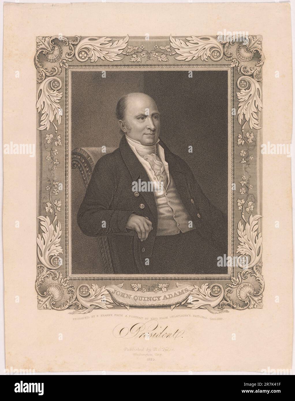 John Quincy Adams 1825 Stockfoto
