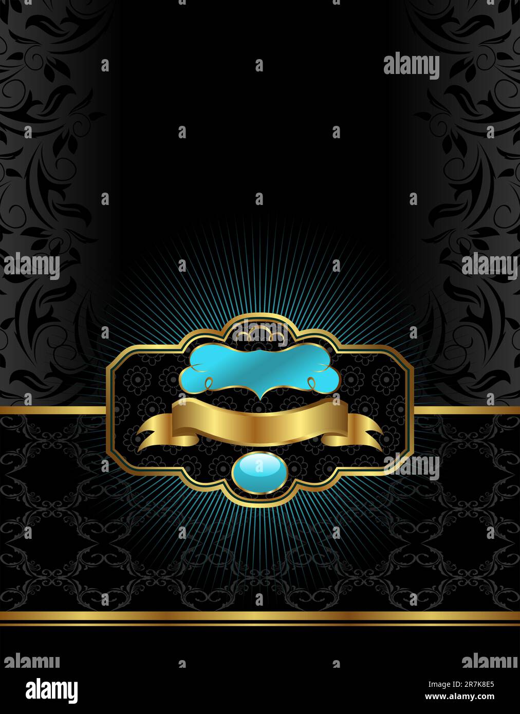 Abbildung goldene Luxus Hintergrund mit Label - Vektor Stock Vektor