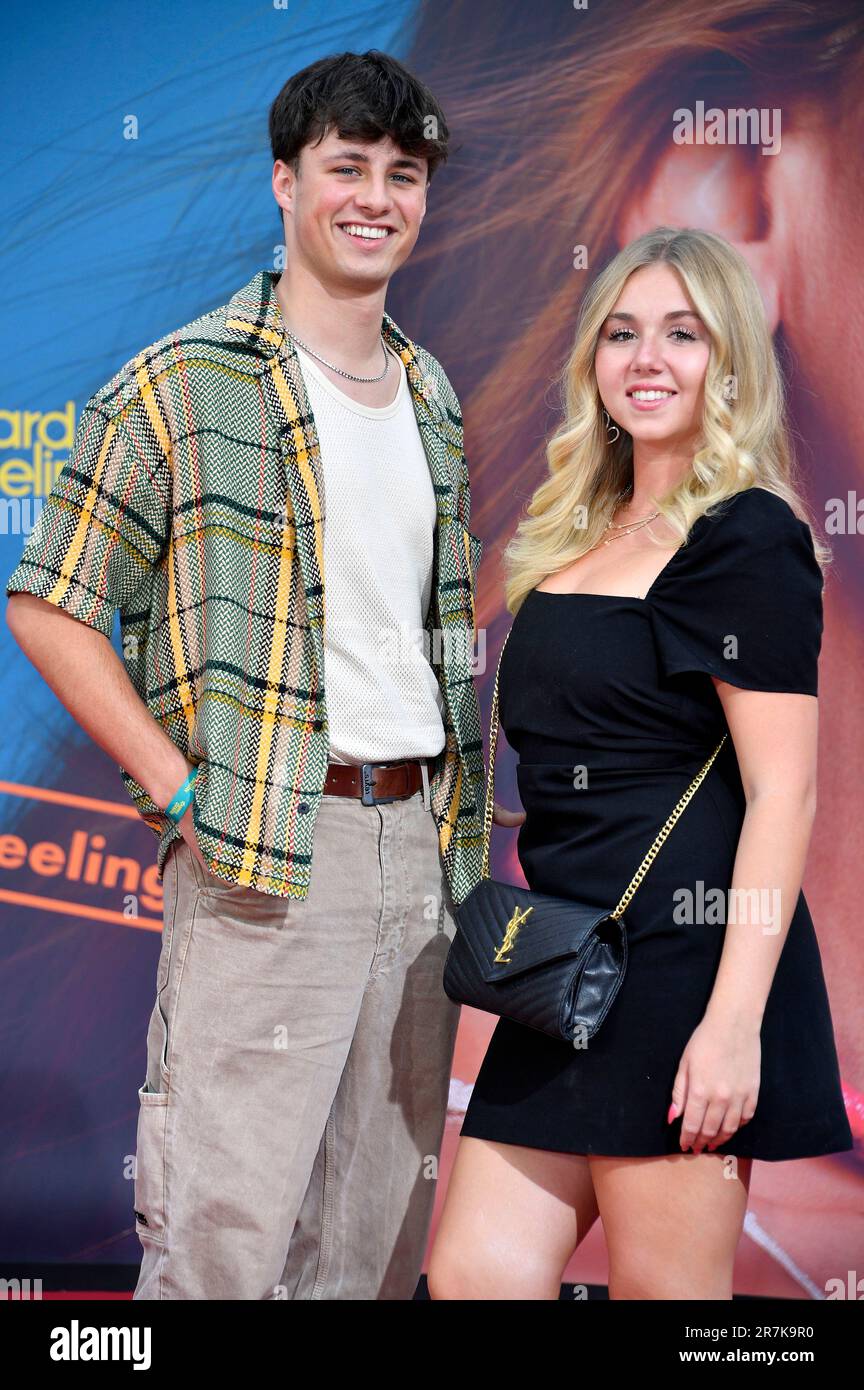 Lukas Leonhardt und Dalia Mya Schmidt-Foß bei der Premiere des Kinofilms „Keine Härte“ im Zoo Palast. Berlin, 15.06.2023 Stockfoto