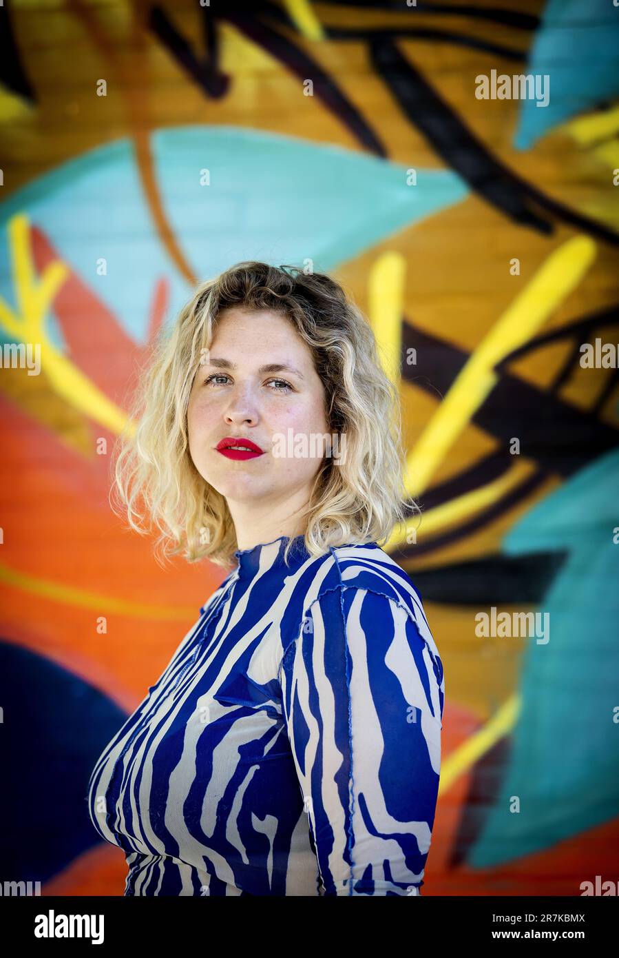 Amsterdam, Niederlande. 16. Juni 2023. Marie Lotte Hagen von der feministischen Plattform verdammt, Schätzchen. ANP KOEN VAN WEEL/Alamy Live News niederlande out - belgien out Stockfoto