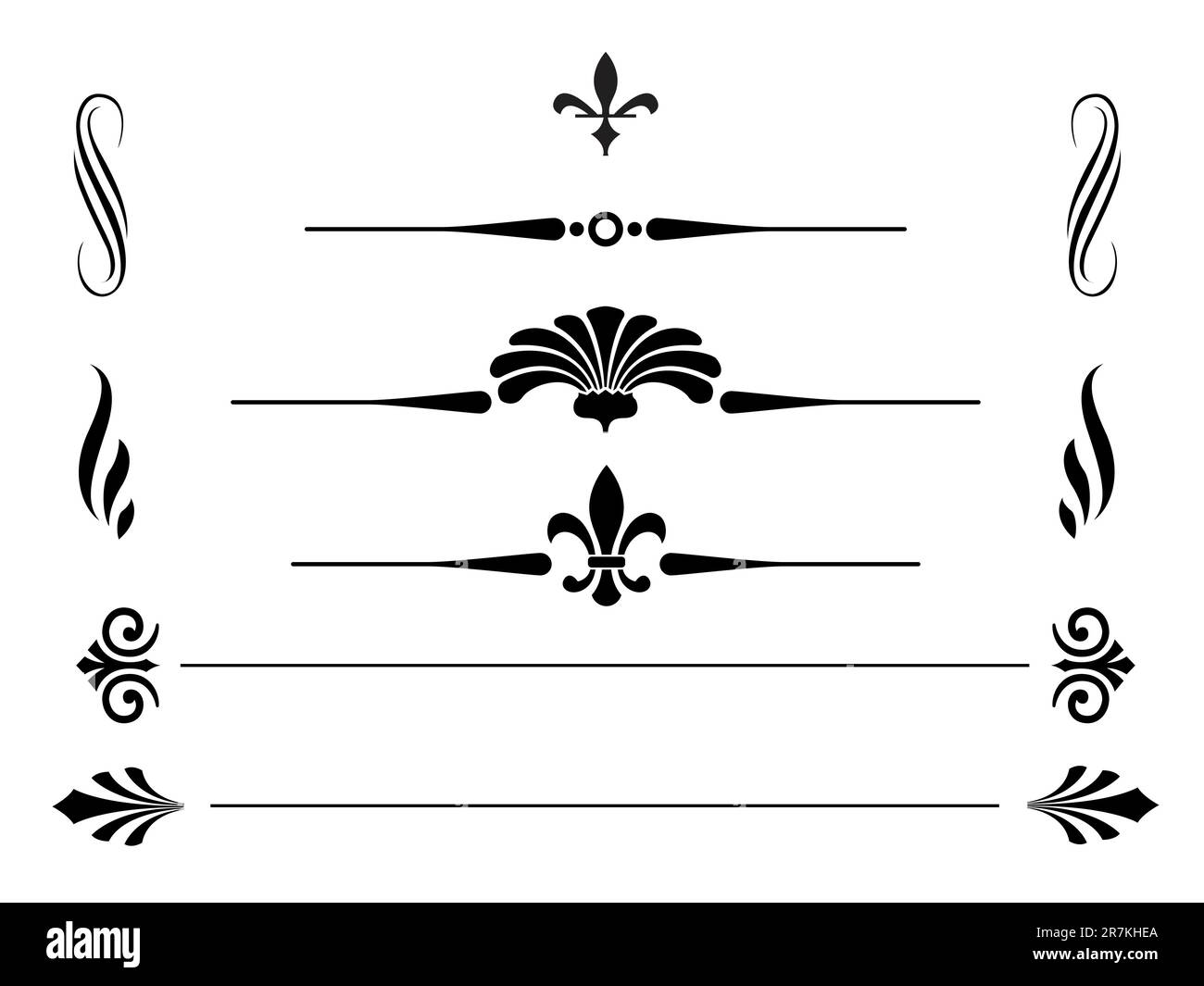 Rahmen im Vintage-Stil. Vektordatei. Stock Vektor