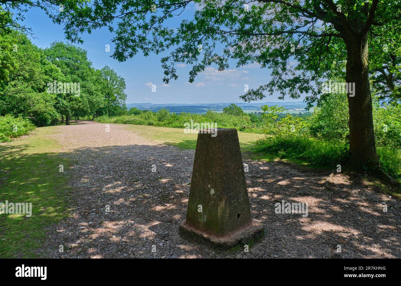 Gipfel von Kinver Edge, Kinver, Staffordshire Stockfoto