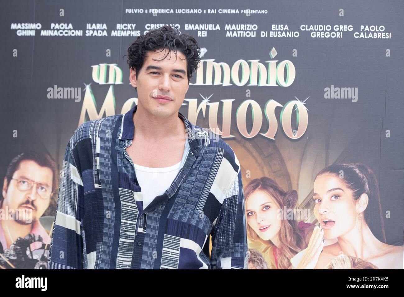 Rom, Italien. 16. Juni 2023. Schauspieler Cristiano Caccamo nimmt am Fototermin des Films „UN matrimonio mostruoso“ im Hotel Visconti in Rom Teil (Foto: Matteo Nardone/Pacific Press/Sipa USA). SIPA USA/Alamy Live News Stockfoto